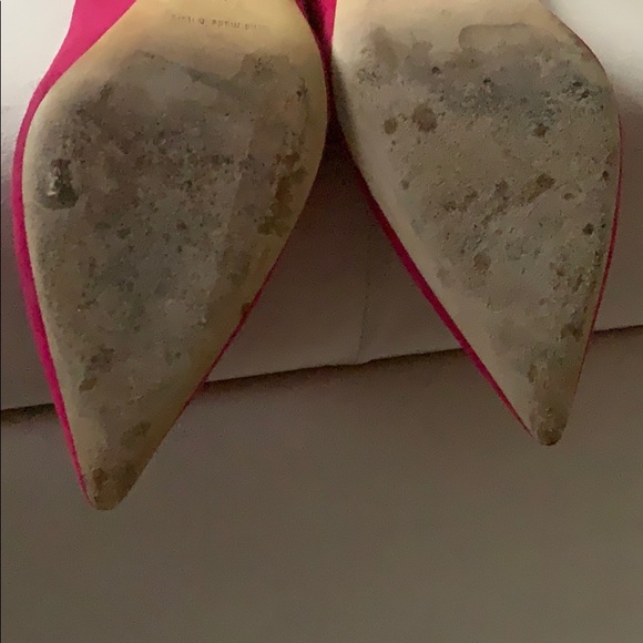 Manolo Blahnik - Hot Pink Heels (Suede Size 7.5) - Picture 13 of 14